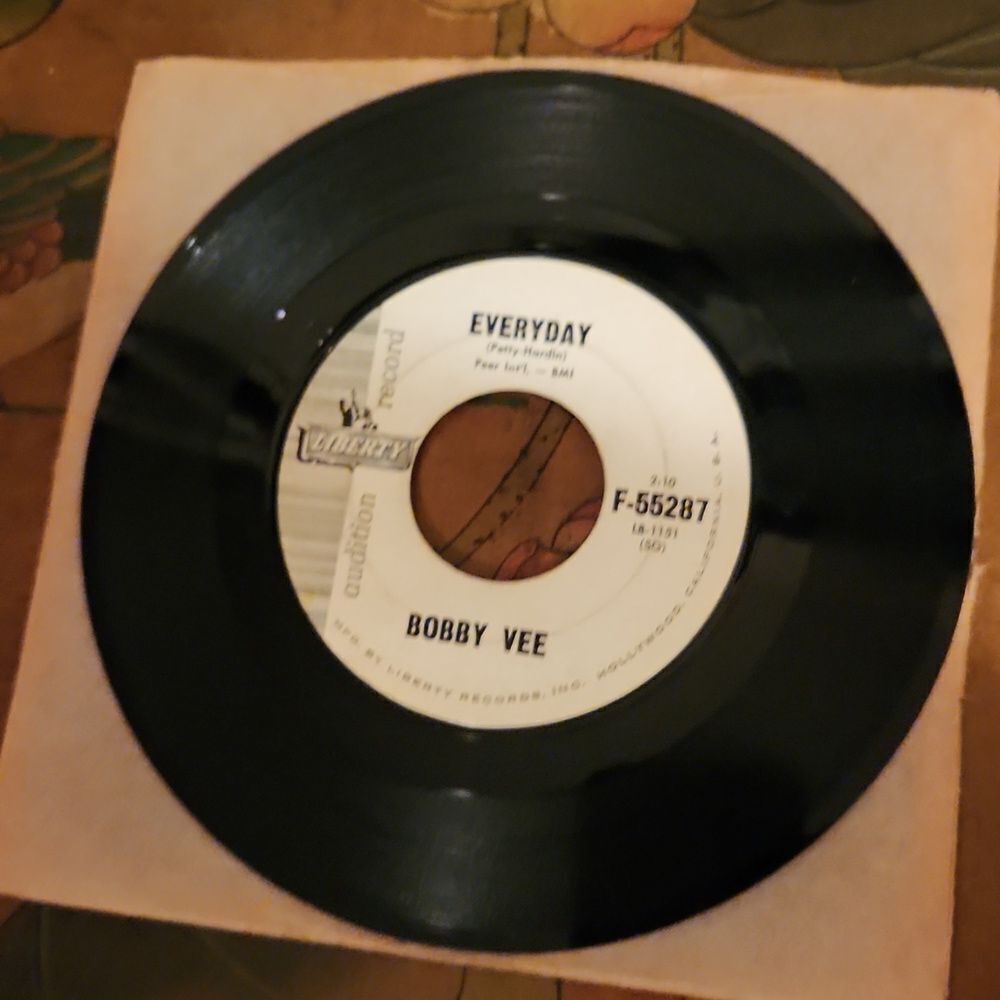 Rare Bobby Vee Rubber Ball Everyday Audition Record Promo 45 rpm record vinyl